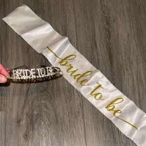 Bride to Be Sash and Tiara Set